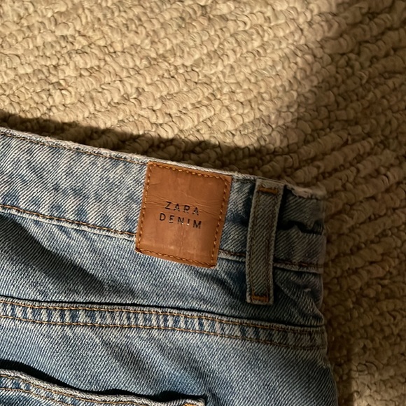 Zara Blue Straight Leg Jeans - Picture 5 of 5